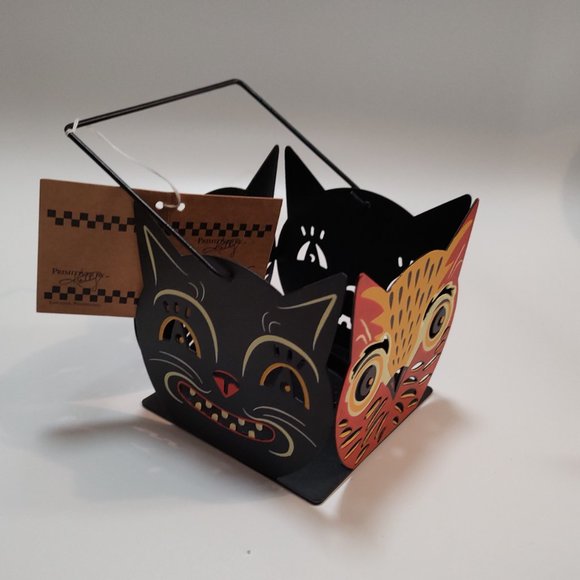 Johanna Parker Halloween Cats and Owls Lantern - Retired Primitives by Kathy - Picture 7 of 8